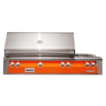 Alfresco Grills ALXE 56 Inch 3 Burner Built In Propane Gas Grill with Rear Infrared Burner and Side Burner Luminous Orange ALXE 56 LP S2005350