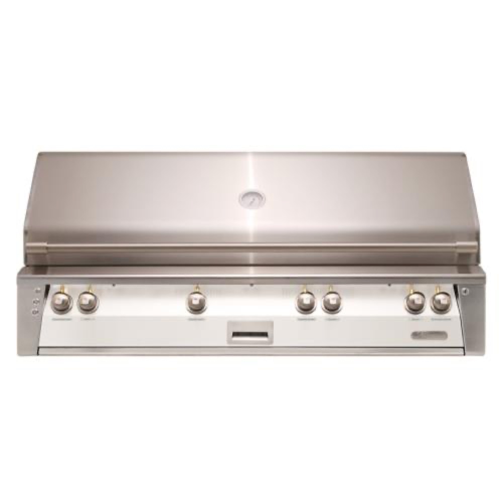 Alfresco Grills ALXE 56 Inch 4 Burner Built In Propane Gas Grill with Sear Zone and Rear Infrared Burner    Signal White Gloss