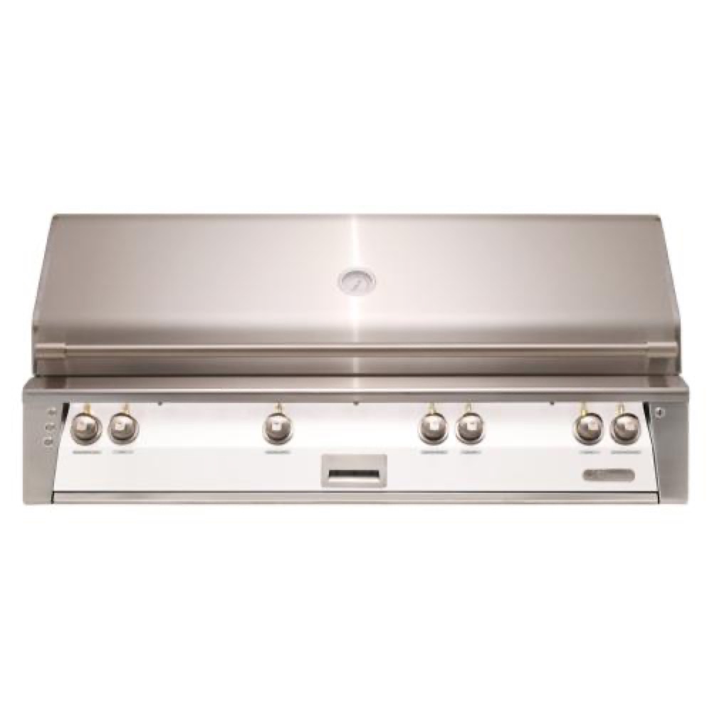 Alfresco Grills ALXE 56 Inch 4 Burner Built In Propane Gas Grill with Sear Zone and Rear Infrared Burner    Signal White Matte