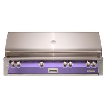 Alfresco Grills ALXE 56 Inch 4 Burner Built In Propane Gas Grill with Sear Zone and Rear Infrared Burner Blue Lilac ALXE 56BFG LP S4005350