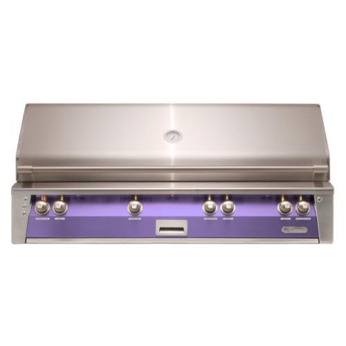 Alfresco Grills ALXE 56 Inch 4 Burner Built In Propane Gas Grill with Sear Zone and Rear Infrared Burner    Blue Lilac
