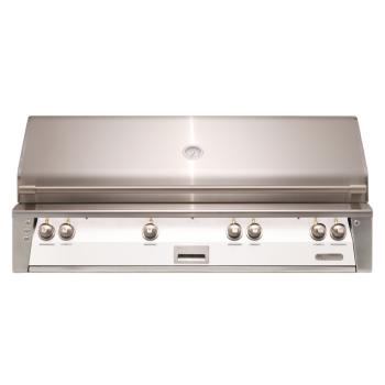 Alfresco Grills ALXE 56 Inch 4 Burner Built In Gas Grill with Sear Zone and Rear Infrared Burner Signal White Matte350