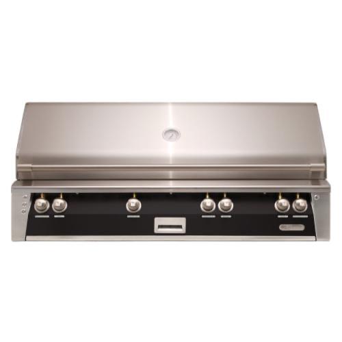 Alfresco Grills ALXE 56 Inch 4 Burner Built In Natural Gas Grill with Sear Zone and Rear Infrared Burner    Jet Black Gloss