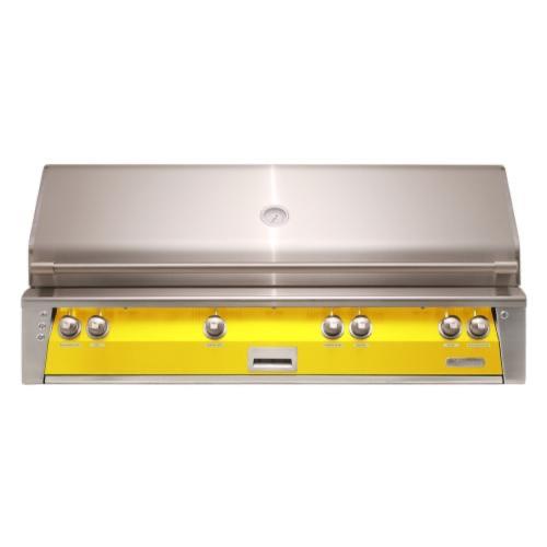 Alfresco Grills ALXE 56 Inch 4 Burner Built In Natural Gas Grill with Sear Zone and Rear Infrared Burner    Traffic Yellow