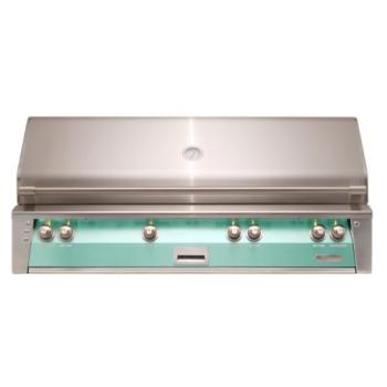 Alfresco Grills ALXE 56 Inch 4 Burner Built In Natural Gas Grill with Sear Zone and Rear Infrared Burner Light Green ALXE 56BFG NG S6027350