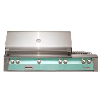 Alfresco Grills ALXE 56 Inch 3 Burner Built In Propane Gas Grill with Sear Zone Rear Infrared Burner and Side Burner Light Green ALXE 56SZ LP S6027350