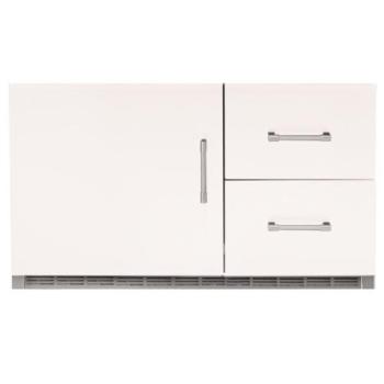 Alfresco Grills 42 Inch 7 25 Cu Ft Capacity Outdoor Rated Built In Under Grill Refrigerator Signal White Matte ARXE 42 SM9003 350