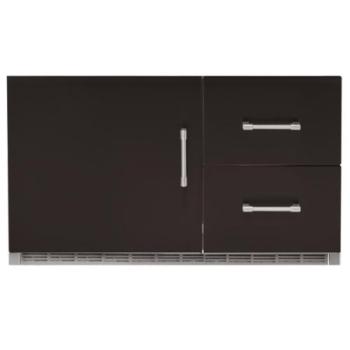 Alfresco Grills 42 Inch 7 25 Cu Ft Capacity Outdoor Rated Built In Under Grill Refrigerator Jet Black Matte ARXE 42 SM9005350