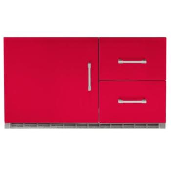 Alfresco Grills 42 Inch 7 25 Cu Ft Capacity Outdoor Rated Built In Under Grill Refrigerator Raspberry Red ARXE 42 S3027350