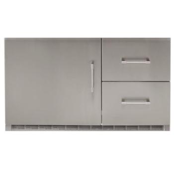 Alfresco Grills 42 Inch 7 25 Cu Ft Capacity Outdoor Rated Built In Under Grill Refrigerator Signal Grey ARXE 42 S7004350