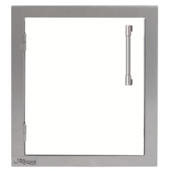 Alfresco Grills 17 Inch Stainless Steel Left Hinged Vertical Single Access Door Signal White Matte AXE 17L 01 SM9003350