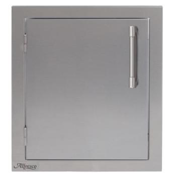 Alfresco Grills 17 Inch Stainless Steel Left Hinged Vertical Single Access Door Signal Grey AXE 17L 01 S7004350