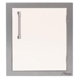 Alfresco Grills 17 Inch Stainless Steel Right Hinged Vertical Single Access Door Signal White Gloss AXE 17R 01 S9003250