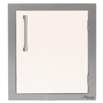 Alfresco Grills 17 Inch Stainless Steel Right Hinged Vertical Single Access Door Signal White Gloss AXE 17R 01 S9003350