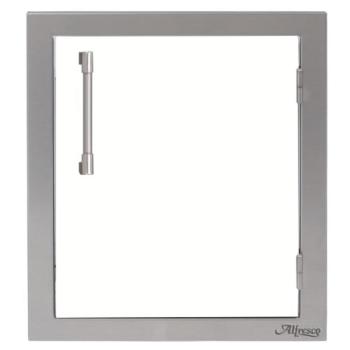 Alfresco Grills 17 Inch Stainless Steel Right Hinged Vertical Single Access Door Signal White Matte AXE 17R 01 SM9003350