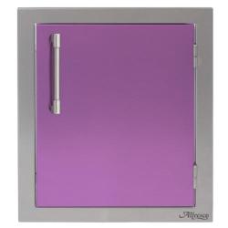 Alfresco Grills 17 Inch Stainless Steel Right Hinged Vertical Single Access Door Blue Lilac AXE 17R 01 S4005 250