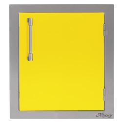 Alfresco Grills 17 Inch Stainless Steel Right Hinged Vertical Single Access Door Traffic Yellow AXE 17R 01 S1023250