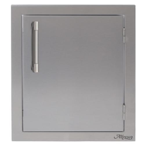 Alfresco Grills 17 Inch Stainless Steel Right Hinged Vertical Single Access Door   Signal Grey