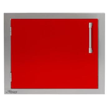 Alfresco Grills 23 Inch Stainless Steel Left Hinged Vertical Single Access Door Carmine Red AXE 23L 01 S3002350