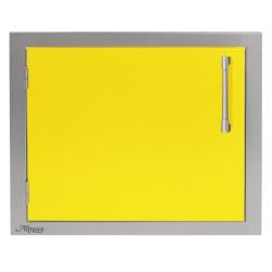 Alfresco Grills 23 Inch Stainless Steel Left Hinged Vertical Single Access Door Traffic Yellow AXE 23L 01 S1023250