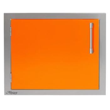 Alfresco Grills 23 Inch Stainless Steel Left Hinged Vertical Single Access Door Luminous Orange AXE 23L 01 S2005350