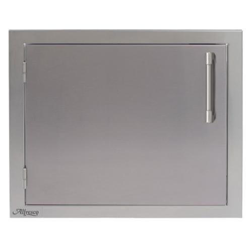 Alfresco Grills 23 Inch Stainless Steel Left Hinged Vertical Single Access Door   Signal Grey