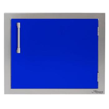 Alfresco Grills 23 Inch Stainless Steel Right Hinged Vertical Single Access Door Ultramarine Blue AXE 23R 01 S5002 350