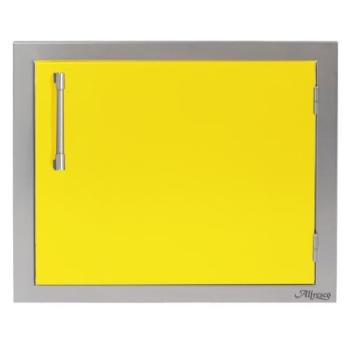 Alfresco Grills 23 Inch Stainless Steel Right Hinged Vertical Single Access Door Traffic Yellow AXE 23R 01 S1023350
