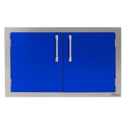Alfresco Grills 30 Inch Stainless Steel Double Access Door Ultramarine Blue AXE 30 01 S5002250
