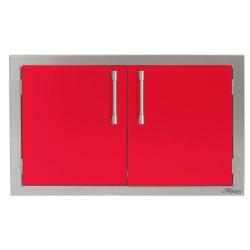 Alfresco Grills 30 Inch Stainless Steel Double Access Door Raspberry Red AXE 30 01 S3027250