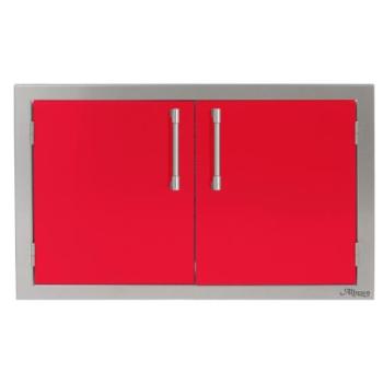 Alfresco Grills 30 Inch Stainless Steel Double Access Door Raspberry Red AXE 30 01 S3027350