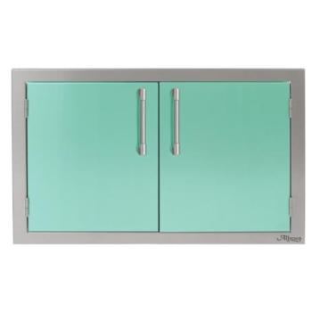 Alfresco Grills 30 Inch Stainless Steel Double Access Door Light Green AXE 30 01 S6027350