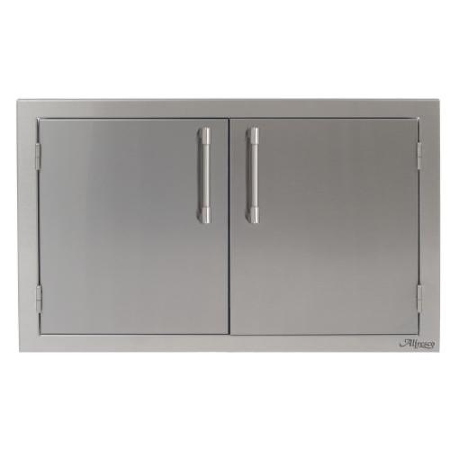 Alfresco Grills 30 Inch Stainless Steel Double Access Door   Signal Grey