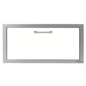 Alfresco Grills 30 Inch Stainless Steel VersaPower Single Accessory Drawer with Soft Close Hardware Signal White Matte AXE 30DR SC SM9003350