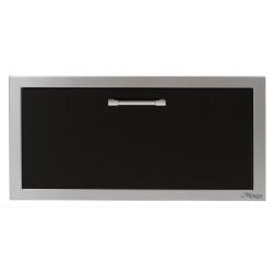 Alfresco Grills 30 Inch Stainless Steel VersaPower Single Accessory Drawer with Soft Close Hardware Jet Black Gloss AXE 30DR SC S9005250