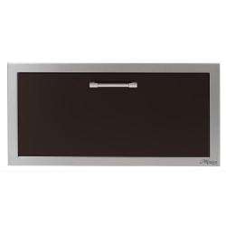 Alfresco Grills 30 Inch Stainless Steel VersaPower Single Accessory Drawer with Soft Close Hardware Jet Black Matte AXE 30DR SC SM9005 250