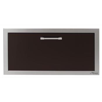 Alfresco Grills 30 Inch Stainless Steel VersaPower Single Accessory Drawer with Soft Close Hardware Jet Black Matte AXE 30DR SC SM9005 350