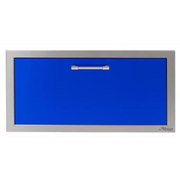 Alfresco Grills 30 Inch Stainless Steel VersaPower Single Accessory Drawer with Soft Close Hardware Ultramarine Blue AXE 30DR SC S5002350