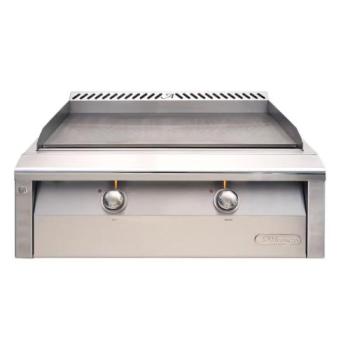 Alfresco Grills 30 Inch 2 Burner Built In Natural Gas Commercial Style Flat Top Griddle Stainless Steel AXE 30GT NG350