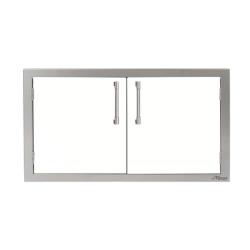 Alfresco Grills 36 Inch Stainless Steel Double Access Door Signal White Matte AXE 36 01 SM9003250