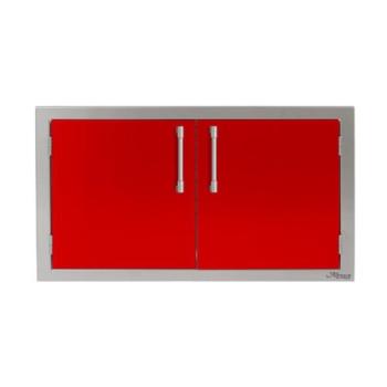 Alfresco Grills 36 Inch Stainless Steel Double Access Door Carmine Red AXE 36 01 S3002350