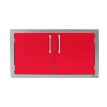Alfresco Grills 36 Inch Stainless Steel Double Access Door Raspberry Red AXE 36 01 S3027350