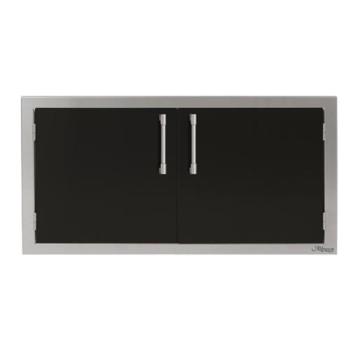 Alfresco Grills 42 Inch Stainless Steel Double Access Door Jet Black Gloss AXE 42 01 S9005350