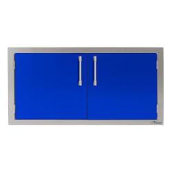 Alfresco Grills 42 Inch Stainless Steel Double Access Door Ultramarine Blue AXE 42 01 S5002250