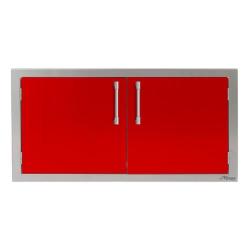 Alfresco Grills 42 Inch Stainless Steel Double Access Door Carmine Red AXE 42 01 S3002250