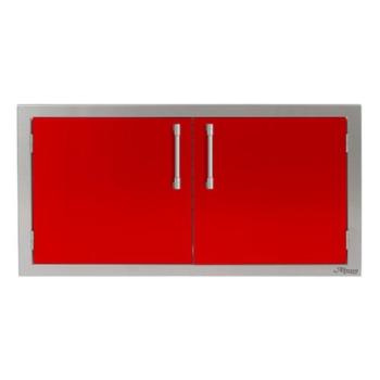 Alfresco Grills 42 Inch Stainless Steel Double Access Door Carmine Red AXE 42 01 S3002350