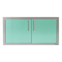 Alfresco Grills 42 Inch Stainless Steel Double Access Door Light Green AXE 42 01 S6027 250