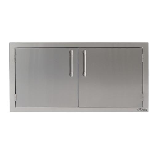 Alfresco Grills 42 Inch Stainless Steel Double Access Door   Signal Grey