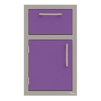 Alfresco Grills 17 Inch Stainless Steel Left Hinged Single Door and Paper Towel Holder Combo Blue Lilac AXE DTH L S4005350