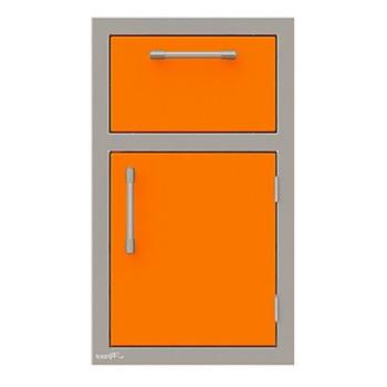 Alfresco Grills 17 Inch Stainless Steel Right Hinged Single Door and Paper Towel Holder Combo Luminous Orange AXE DTH R S2005350